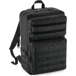 BagBase BG848 MOLLE Tactical Backpack - Sportfan Rucksäcke, robuster 600D Polyester mit zwei großen Fronttaschen und praktischem Innenfach für optimalen Stauraum im Militär-Stil.