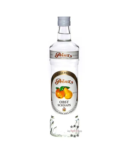 Prinz Obstschnaps 40 % Vol. aus Äpfeln und Birnen - Entdecken Sie den fruchtigen Prinz Obstschnaps 40 % Vol. aus der Bodensee-Region. Ideal für gesellige Anlässe, überzeugt er durch seinen intensiven Geschmack in der 0,7 Liter-Flasche.