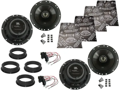 JBL Lautsprecher Set für Skoda Rapid (2012-2019) - Auto-Lautsprecher mit 120 W, inklusive Dämmmatte und Zubehör für besten Klang in deinem Skoda Rapid.