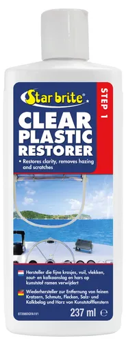 Star brite Plastik Wiederhersteller Step 1, 87208DGP 237ml - Farben & Pflege, effektive Wiederherstellung von Kunststoffoberflächen für ein neuwertiges Aussehen.