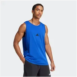 adidas Herren Essentials SMALL Logo Tank Top - Trainingsbekleidung mit regulärem Schnitt, Rundhalsausschnitt und aus 100 % Baumwolle für optimalen Tragekomfort.