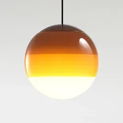 Pendelleuchte MARSET, Dipping Light, dimmbar, Orange, für Wohnzimmer, Glas, Design