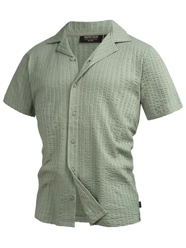 Indicode Herren INCrepe Kurzarmhemd aus 100% Baumwolle | Slate Gray, XXL - Herrenhemd Kurzarm mit Reverskragen für einen lässigen Look, aus strukturiertem Baumwollstoff für angenehmen Tragekomfort und moderne Styles.