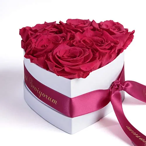 ROSEMARIE SCHULZ Heidelberg Infinity Rosenbox Herzform – Konservierte Rosen für besondere Anlässe - Originelle Rosenbox in Herzform mit der Botschaft 'Ich liebe Dich' für unvergessliche Geschenke. Die langhaltenden Rosen blühen 3 Jahre ohne Pflege und sind ideal für Valentinstag, Hochzeiten oder Jahrestage.
