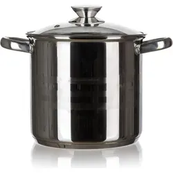 BANQUET LIVING Edelstahltopf 16,2 l - Rund - Hochwertiger Edelstahl-Suppentopf mit 16,2 l Fassungsvermögen, ideal für alle Kochfelder. Robuste Griffe und ein passender Deckel machen das Kochen zum Vergnügen.
