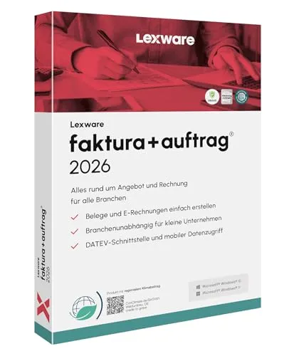 Lexware faktura+auftrag 2026 | Basis | Minibox (365 Tage) | Einfache Auftrags- und Rechnungs-Software