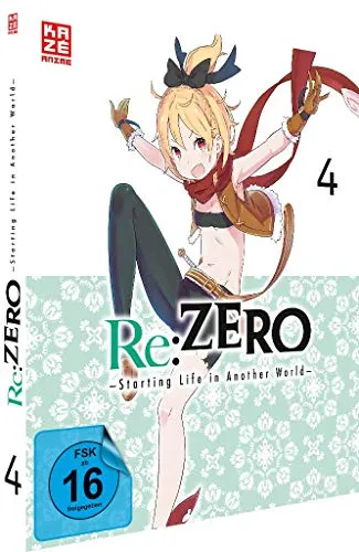 Re:ZERO -Starting Life in Another World - Staffel 1 - Vol.4 - [DVD] - Fantasy-Anime auf DVD, perfekt für Fans von Abenteuer und Spannung, freigegeben ab 12 Jahren.