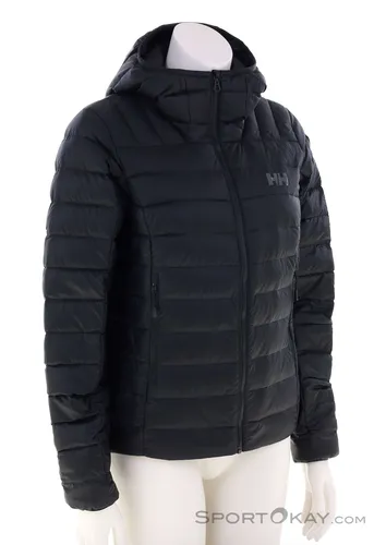 Helly Hansen Verglas Hooded Down 2.0 Damenjacke - Schwarz - XL - Vielseitige Daunenjacke für Damen, ideal für alle Jahreszeiten. Mit DWR-behandeltem Material für verbesserte Leistung bei Nässe und praktischen Taschen. Kompakt verstaubar für unterwegs.
