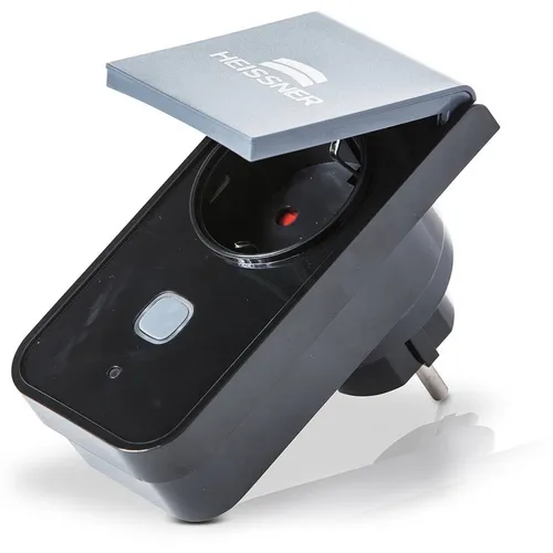 HEISSNER Z1-00 SMART PLUG WiFi-Zwischenstecker - Steckdosen & Zubehör, ideal für die Gartenbeleuchtung mit App-Steuerung und Schutzart IP44 für den Außenbereich.