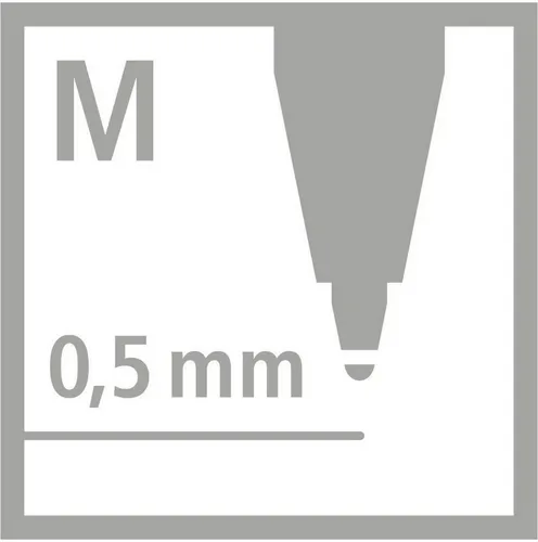 STABILO Kugelschreiber Kugelschreiber pointball Druckmechanik 0,5 mm schwarz (10 Stück)