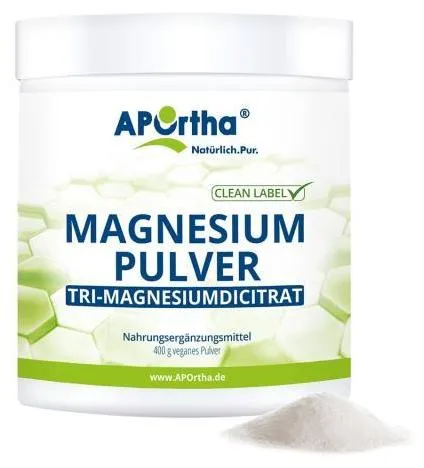 MAGNESIUM TRI-MAGNESIUMDICITRAT Pulver 400 g - Hochwertiges Magnesiumpulver für eine optimale Versorgung, ideal zur Unterstützung des täglichen Wohlbefindens. Jetzt günstig bei Fliegende-Pillen.de entdecken!