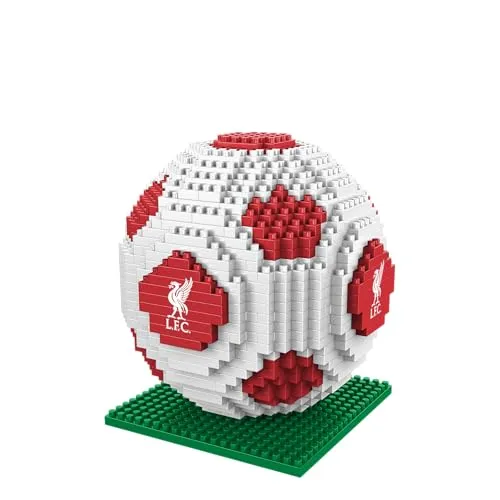 FOCO Offiziell Lizenziertes Liverpool FC BRXLZ Bausteine, 3D-Fußball-Bauset