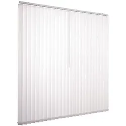 Ventanara Lamellenvorhang Komplettset 89mm - Jalousien in elegantem Weiß, ideal für Fenster bis 125 cm x 180 cm, sorgt für optimalen Lichtschutz und Privatsphäre.