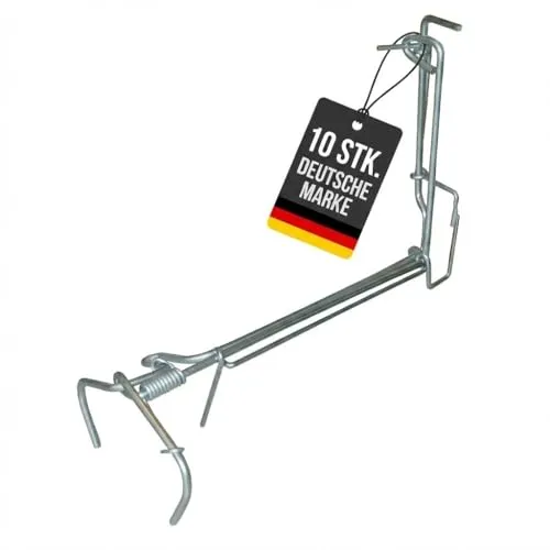 VoleX Wolff Wühlmausfalle 10 Stück - Robuste Metallfalle für den Garten - Effektive und wiederverwendbare Wühlmausfalle aus stabilem Metall, ideal für den Einsatz im Garten. Schützen Sie Ihre Pflanzen mit dieser zuverlässigen Lösung! Maße: 34 x 23,8 x 7,4 cm.