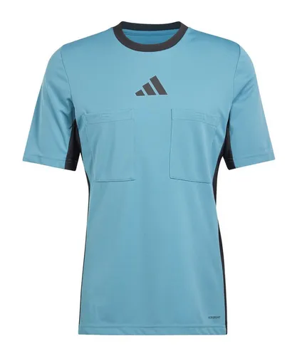 Adidas Referee 24 Trikot - blau - Schiedsrichter Trikot aus 100 % recyceltem Polyester mit AEROREADY-Technologie für optimalen Feuchtigkeitstransport und hohen Tragekomfort. Das Slim Fit Design und die Arctic Fusion F23 Farbe sorgen für eine elegante Ausstrahlung auf dem Spielfeld.