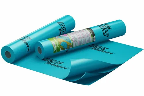 ICUTEC Dampfsperrfolie 25 qm - 3-lagig, hohe Dichtigkeit - Dichtungsmaterial für effektiven Feuchtigkeitsschutz, 3-lagige Polyethylenfolie in Blau, ideal für Bauprojekte.