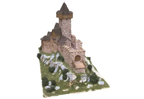 Aedes Ars Steinbaukasten - Burg Falkenstein - Modellbausatz für kreative Bauprojekte, ideal für Bastler ab 14 Jahren, fördert die Feinmotorik und Kreativität.