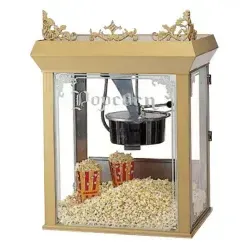 Neumärker Nostalgie Cinema Popcornmaschine 00-51545 - Professionelle Popcornmaschine im Vintage-Design, produziert 12-14 Oz Popcorn in nur 3 Minuten. Mit hochwertigem Edelstahlkessel und eleganten Glasdekorationen für ein nostalgisches Erlebnis.