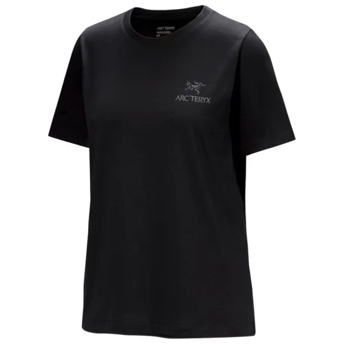 Arc'teryx - Women's Kragg SL Cotton Emblem Crew S/S T-Shirt - Größe M schwarz - Bequemes, locker geschnittenes T-Shirt aus 100% Baumwolle, ideal für Bouldern und Sportklettern. Das schlichte Design mit Logo sorgt für einen sportlichen Look. Jetzt im Bergfreunde.de Online-Shop entdecken!