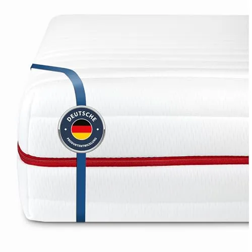 BMM Kaltschaummatratze Klassik 19 H4, 90 x 200 cm - Ergonomische 7-Zonen Matratze aus offen-porigem Kaltschaum für optimale Luftzirkulation und Feuchtigkeitsregulation. Ideal für alle Schläfertypen und allergikerfreundlich. Made in Germany.