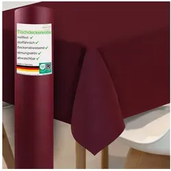 Sensalux Tischdeckenrolle Bordeaux 1,18m x 25m - Tischdecken für jede Feier: Ideal für Hochzeiten, Geburtstage und Gartenpartys. Aus 100% Polypropylen, OEKO-TEX® zertifiziert, in elegantem Bordeaux.