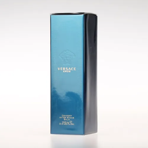 Versace Eros Aftershave Balm 100 ml - Luxuriöse Herrenpflege - Herrenpflege mit 100 ml Aftershave Balm, spendet Feuchtigkeit und beruhigt die Haut nach der Rasur, ideal für einen frisch duftenden Start in den Tag.
