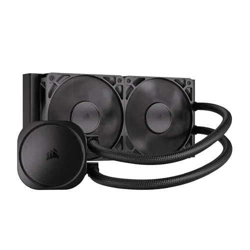 Corsair Nautilus 240 RS CPU-Flüssigkeitskühler – 240mm AIO – Geräuscharm – Direkter Mainboard-Anschluss – Intel LGA 1851/1700, AMD AM5/AM4 – 2X RS120-Ventilatoren Inbegriffen – Schwarz