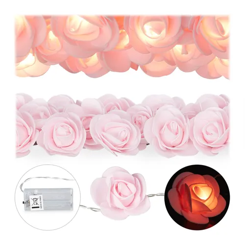 Rosen lichterkette warmweiß LED Blumen Lichterkette Party Lichterkette 20 LEDs