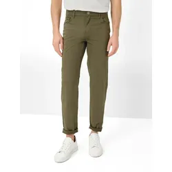Brax Herren Five-Pocket-Hose Style CADIZ in Oliv - Leichte Five-Pocket-Hose im Straight Fit, ideal für lässige Outfits und den täglichen Komfort.