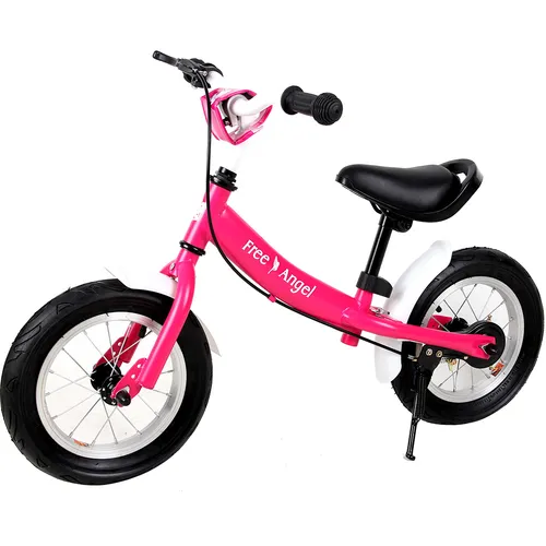 DeubaXXL DE Kinderlaufrad Street Angel Pink 102701 - Spielerisches Kinderlaufrad für motorische Fähigkeiten und Selbstvertrauen. Robuster Stahlrahmen, einstellbare Sitz- und Lenkerhöhe sowie rutschfeste Griffe sorgen für Sicherheit und Komfort beim Fahren.