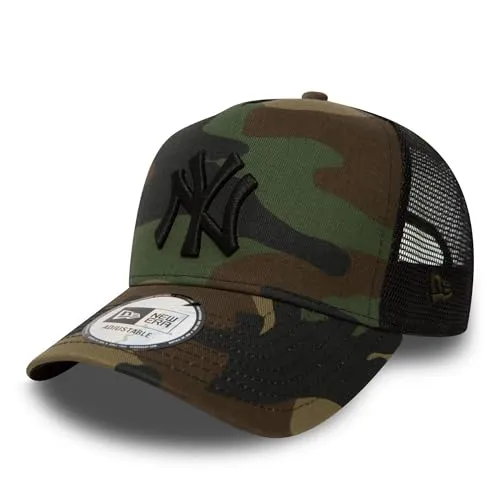 New Era New York Yankees Camouflage Clean Trucker A-Frame Cap - Snapback Cap mit verstellbarem Snapback und atmungsaktivem Mesh-Rücken für optimalen Tragekomfort.