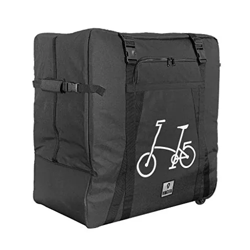 Vincita B132 20´´ Folding 2 Wheels Fahrrad Reisetasche Schwarz Schwarz One Size