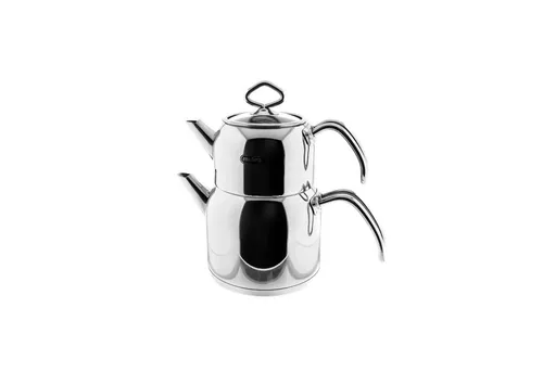 Mulex Caydanlik-Teekanne Set aus Edelstahl 18/10 – Stilvolles Teegenuss-Set 1,5L+3L - Elegantes Teekannen-Set aus rostfreiem Edelstahl 18/10 für den perfekten Teegenuss. Mit verschiedenen Größen bietet es vielseitige Einsatzmöglichkeiten und überzeugt durch Langlebigkeit und ein ansprechendes Design.