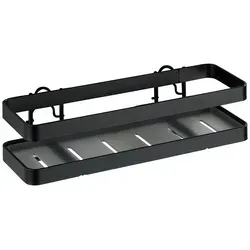 Wenko Gala Gewürzregal - Stilvoll und Praktisch - Verleihen Sie Ihrer Küche mit dem eleganten Gewürzregal aus pulverbeschichtetem Flachstahl in trendigem Schwarz einen modernen Look. Ideal für Ordnung und schnellen Zugriff!