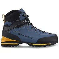 Garmont Ascent GTX vallarta blue/yellow - Bester Bergstiefel für Herren - Wanderschuhe mit robustem Veloursleder und Gore-Tex für Wasserdichtigkeit. Ideal für Bergsteiger, die Leistung und Komfort schätzen.