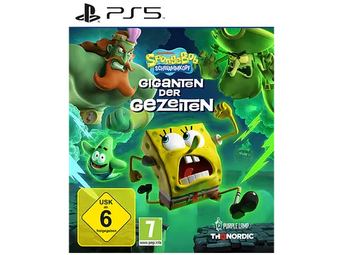 SpongeBob SquarePants: Giganten der Gezeiten - PS5 - 3D-Plattformer für Sony PlayStation 5, erlebe ein aufregendes Abenteuer mit SpongeBob und Freunden. Ideal für Fans von Plattformspielen und Spaß für die ganze Familie!