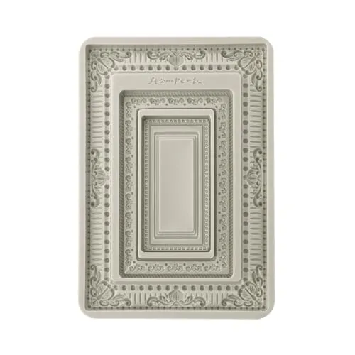 Stamperia - Silicon Mould A5 for Scrapbooking, Bullet Journals and More, Non-Stick, Suitable for Air-Dry Clay, Resin and More, Perfect for Crafts and Gifting (Favourites Refresh, Frames)