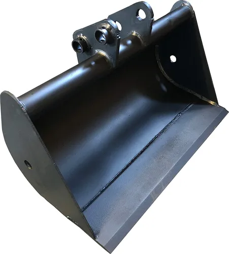 Micro Bagger-Löffel 70cm Tieflöffel mit 25mm Bolzen - Sonstige Werkzeuge, ideal für Erdbewegungen mit schneller Montage am Minibagger, besonders robust durch Hardox-Leiste für lange Lebensdauer.