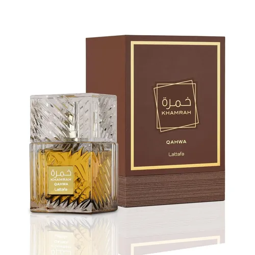 Lattafa Parfum Khamrah Qahwa Eau de Perfume 100ml - Orientalischer Duft mit Kaffee-Aroma, verführerisch und sinnlich für den ganzen Tag