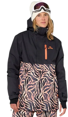 RIP CURL ANTI SERIES ANORAK Jacke 2026 - Schwarz - M - Moderne Anorak-Jacke für Damen, atmungsaktiv und wasserabweisend. Ideal für Outdoor-Aktivitäten, mit praktischer Fronttasche und Klettverschlüssen an den Ärmeln. Perfekt für kalte und windige Tage.