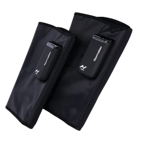 Hyperice Normatec Lower Legs Récupération - Effektive Erholung für Ihre Waden - Wanderschuhe und Normatec Low Beins Massage-Ärmel bieten gezielte Linderung für müde Waden nach intensiven Aktivitäten.