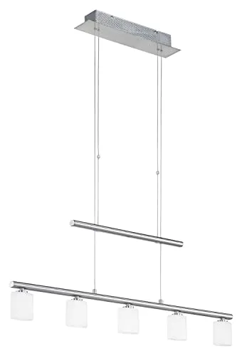 Paul Neuhaus Pendelleuchte HYDRA - Moderne 5-flammige LED-Pendelleuchte in Warmweiß, ideal für stilvolle Innenräume. Mit einer Länge von 80 cm und einer Leuchtdauer von 25.000 Std. sorgt sie für gemütliches Licht.