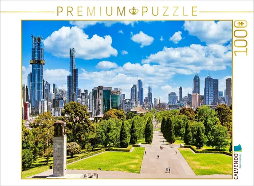 CALVENDO Puzzle Melbourne - Central Business District | 1000 Teile Lege-Größe 64