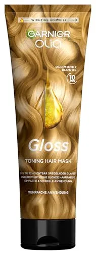 GARNIER Olia Gloss Tinted Hair Mask - Old Money Blonde 150 ml - Entdecke die Olia Gloss Tinted Hair Mask für strahlenden Glanz! Ideal für gefärbtes und naturbelassenes Haar. Regeneriert sichtbar und sorgt für ein luxuriöses Pflegeerlebnis in nur 10 Minuten.