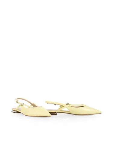 Marc Cain Ballerina Gelb 39 EU – Elegante Lederpumps - Stilvolle Ballerinas in der Farbe deep limonella, aus 100% hochwertigem Leder gefertigt. Ideal für den Alltag und besondere Anlässe.