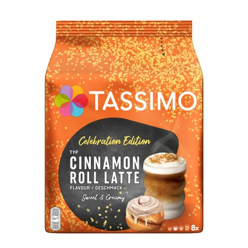 Tassimo Celebration Edition Typ Cinnamon Roll Latte Kaffeekapsel 8 Portionen
