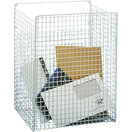 RENZ Postkorb zur Montage innen, 300 x 350 x 150 mm - Praktischer Briefkorb für die Montage innen, aus weiß kunststoffbeschichtetem Stahl, ideal zum organisierten Abfangen von Post.