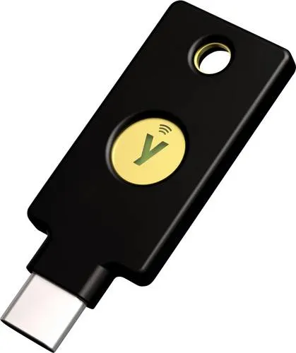 Yubico YubiKey 5C NFC FIPS - Sichere Authentifizierung - USB-Stick für starke Zwei-Faktor-Authentifizierung, wasser- und staubdicht, ideal für maximale Sicherheit von Online-Konten.