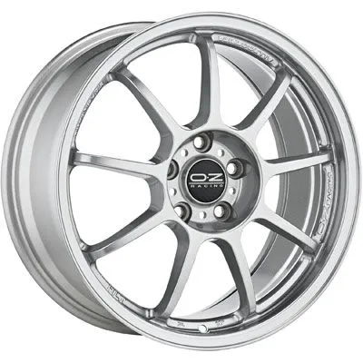 OZ Alleggerita HLT star silver 10x18" ET40 - Alufelgen 18 Zoll mit Vielspeichendesign, Flow-Forming-Technologie für hohe Stabilität und geringes Gewicht, ideal für sportliche Fahrzeuge.