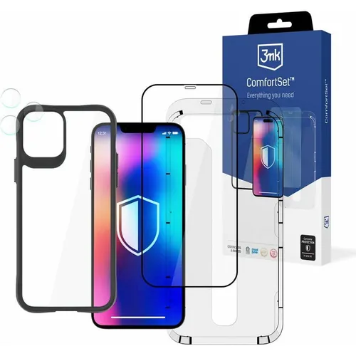 3MK Comfort Set 4in1 iPhone 12 Pro 6.1" Zestaw akcesoriów ochronnych 4w1 (1 Stk., Apple iPhone 12 Pro) (3mk Comfort Set 4 in 1(16))